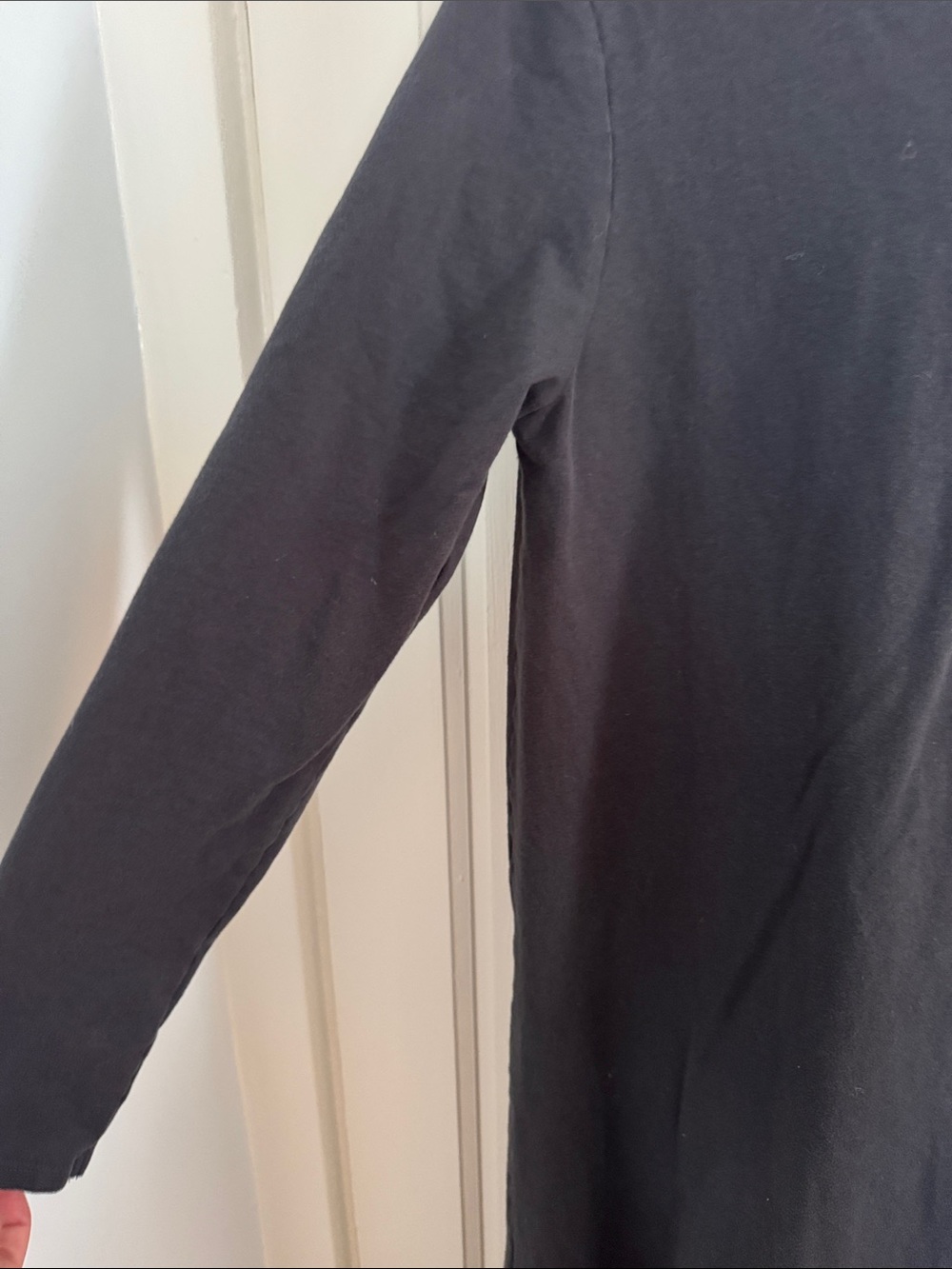 Zara Black Long-Sleeve Ruffle-Hem Dress - Picture 4 of 10